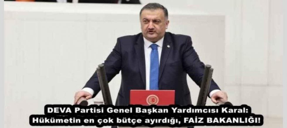 Hasan Karal: Hükümetin en çok bütçe ayırdığı, faiz Bakanlığı