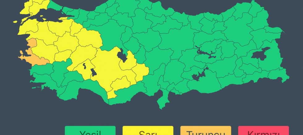 Meteoroloji'den 18 ilde sağanak ve gök gürültülü sağanak yağış uyarısı