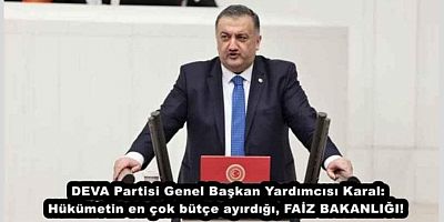 Hasan Karal: Hükümetin en çok bütçe ayırdığı, faiz Bakanlığı